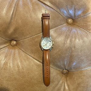 Michael Kors Brown Leather Band Watch